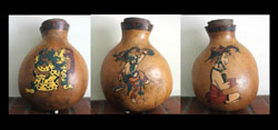 Gourd Art, Maya, Three Depictions